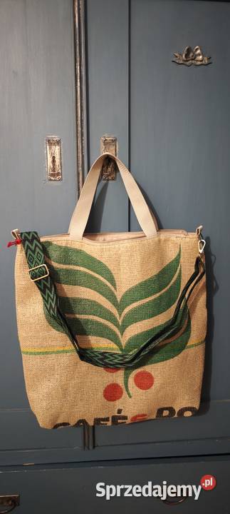 Torba shopperka duża worek jutowy kawie 45cm dolnośląskie Syców sprzedam
