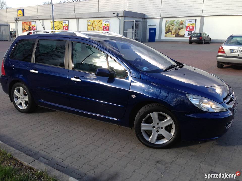 Ładny Peugeot 307 SW6 cio osobowy wyposażenieHDI Kraków sprzedam