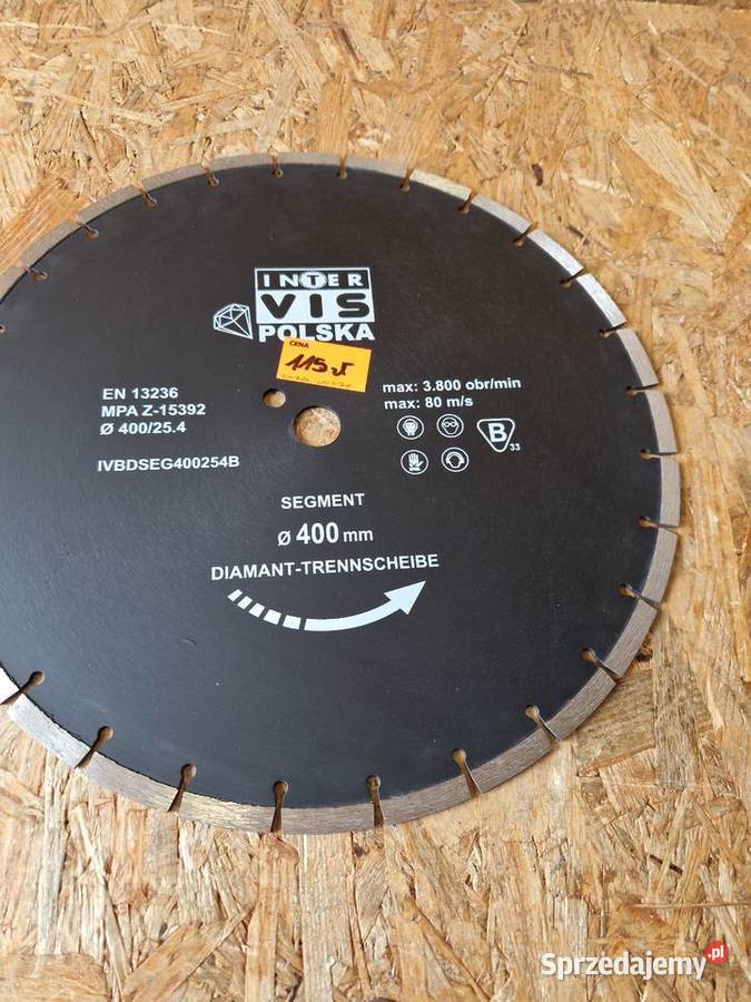 Tarcza Diamentowa do Betonu 400x254mm INTERVIS