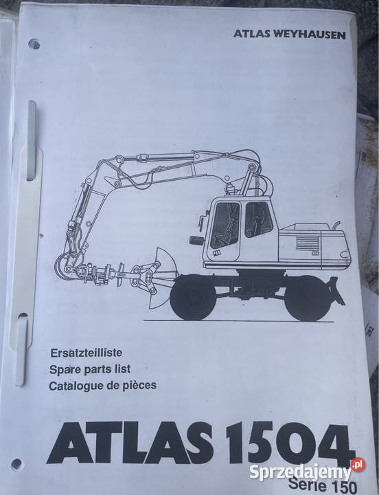 Katalog części koparka kołowa ATLAS 1504 serie