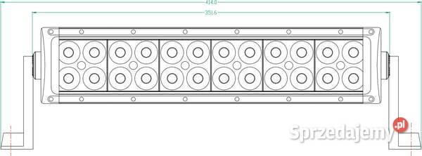 Lampa robocza łukowa LED 72W 6120lm prostokątna małopolskie Kamionna