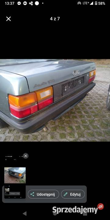 Audi 100 C3 5 cylindrów uszkodzony dolnośląskie Stronie Śląskie