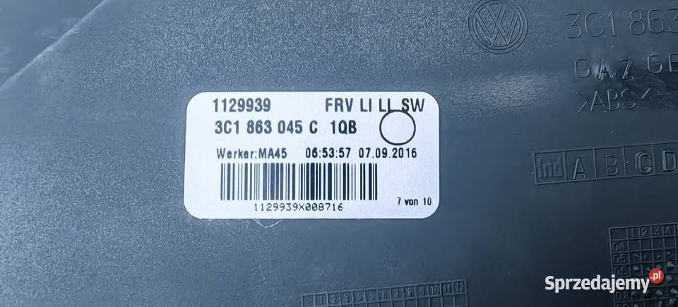3C1863045C VW Passat lewa osłona tunelu Rożnów