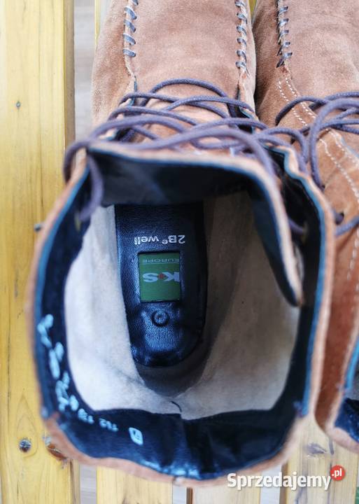 Buty skórzane Oryginalne KS zamsz nubuk 38 łódzkie Łódź