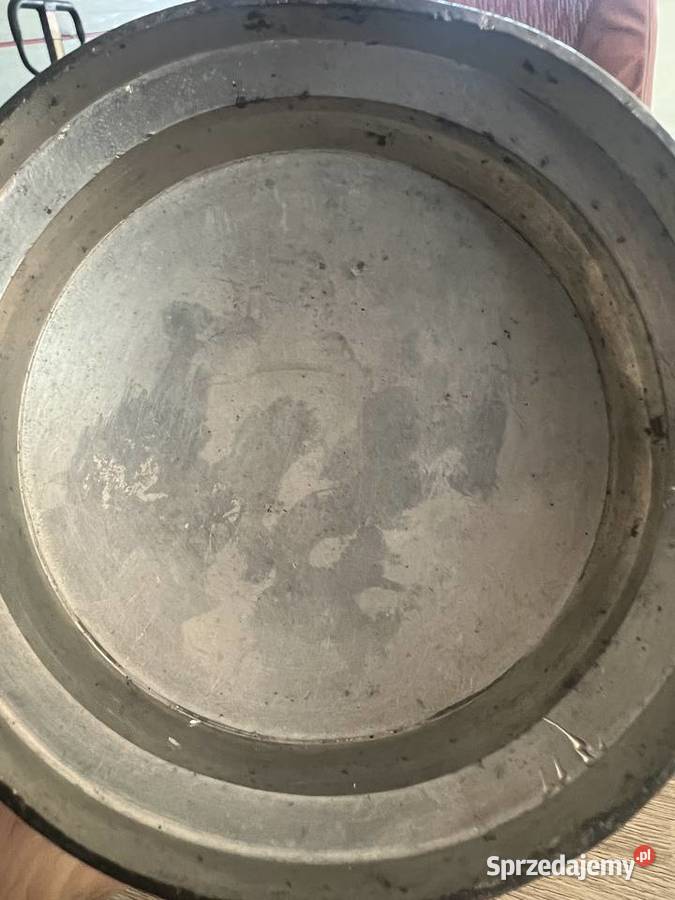 Kufel z roku 1899 niemiecki świąteczny z cyny