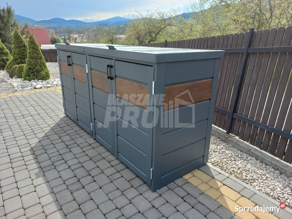 Zabudowa koszy na śmieci wiata śmietnikowa Chełm