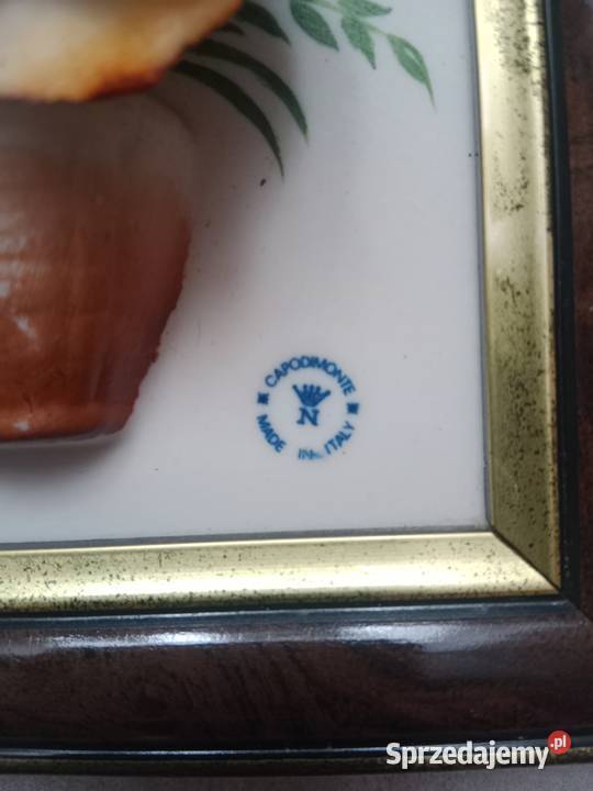 Capodimonte obraz porcelana antyk Miejsce Piastowe