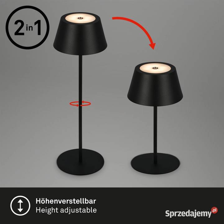 Lampka nocna lampa stojąca 2w1 3 wysokości Kołobrzeg