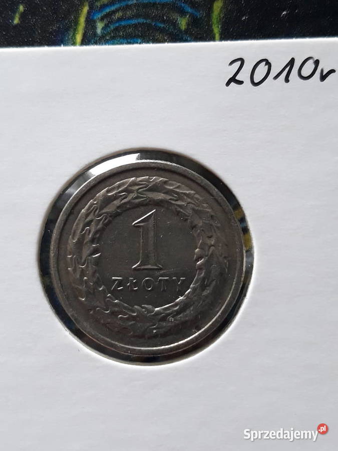 1 złoty 2010 r 1 około mennicza Numizmatyka Konin