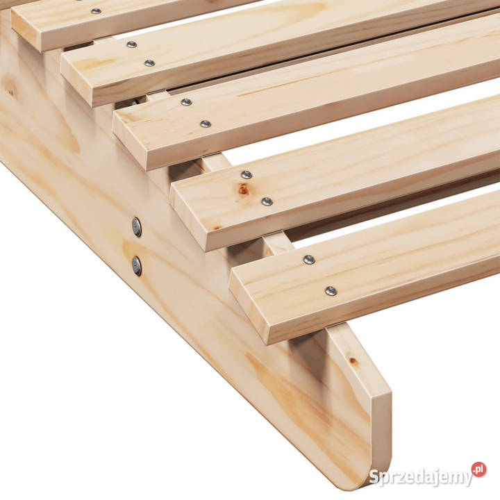 Leżak 205x110x315 lite drewno sosnowe WM832588 Warszawa sprzedam