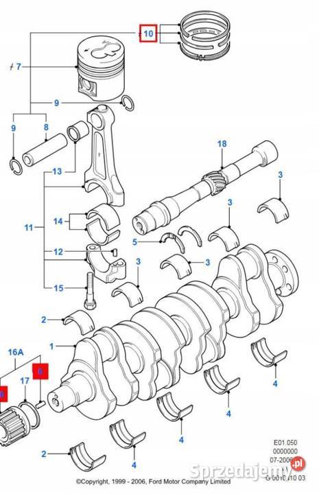 PIERŚCIENIE TŁOKA FORD MONDEO ESCORT FIESTA lubelskie