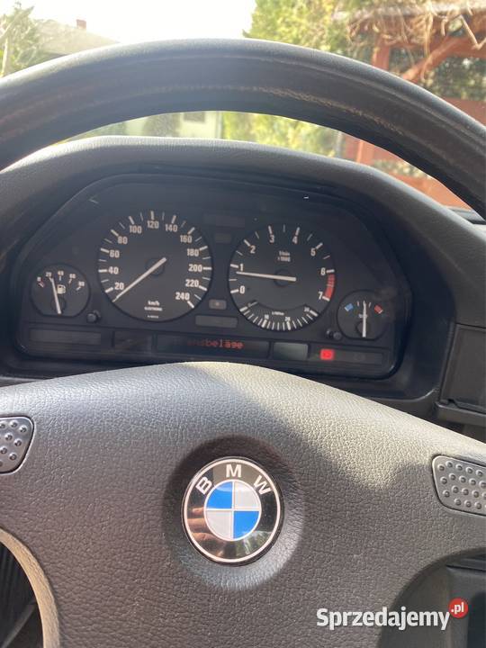 Bmw e34 525i M20B25 1988r na czarnych blachach nieuszkodzony Jaworzno