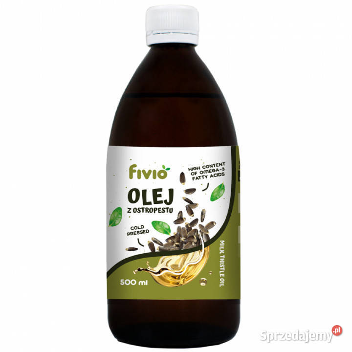 Olej z ostropestu zimnotłoczony 500ml podkarpackie Brzozów