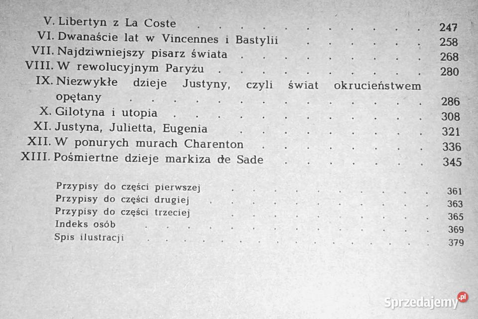 Wiek Markiza de Sade Jerzy Łojek Kultura i Rozrywka Chełm