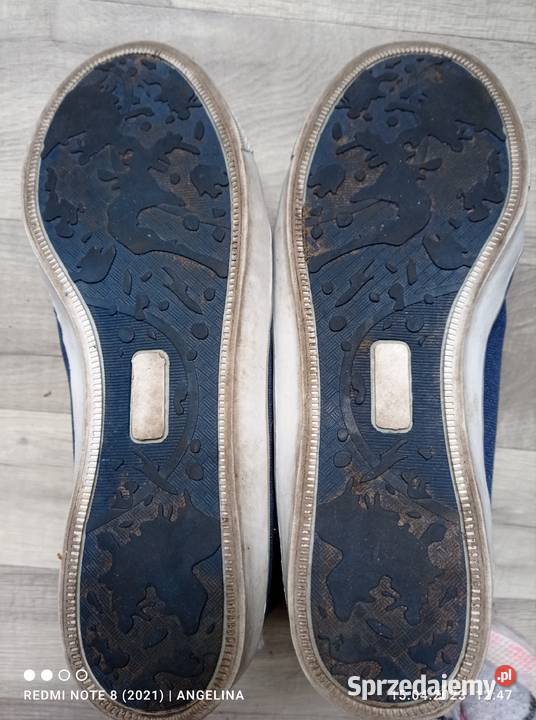 Trampki trapery granatowe Articnorth materiałowe