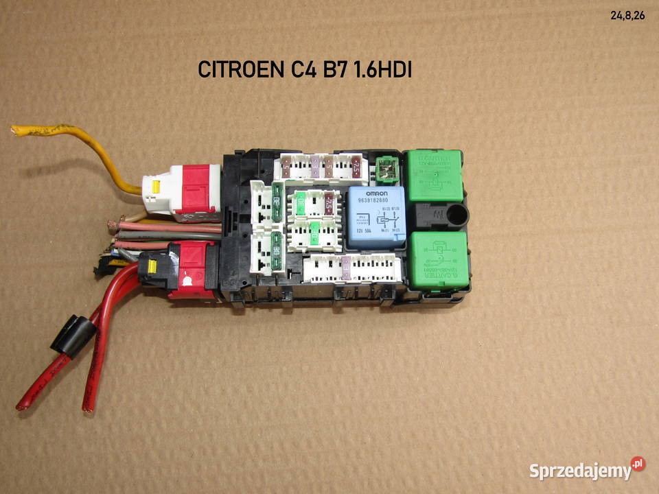 SKRZYNKA BEZPIECZNIKÓW CITROEN C4 II B7 16HDI Mysłaków