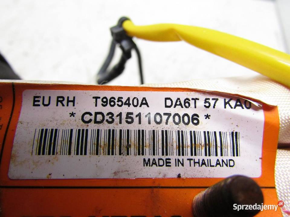 PODUSZKA POWIETRZNA AIRBAG FOTELA PRAWY PRZÓD lubelskie sprzedam