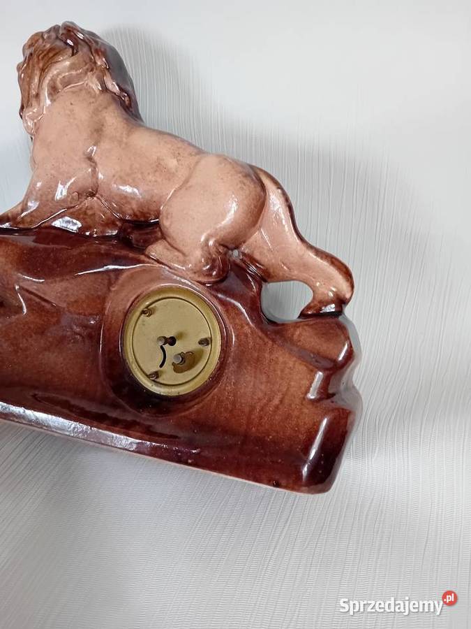 Porcelanowy Niemiecki zegar Kominkowy Elbląg sprzedam