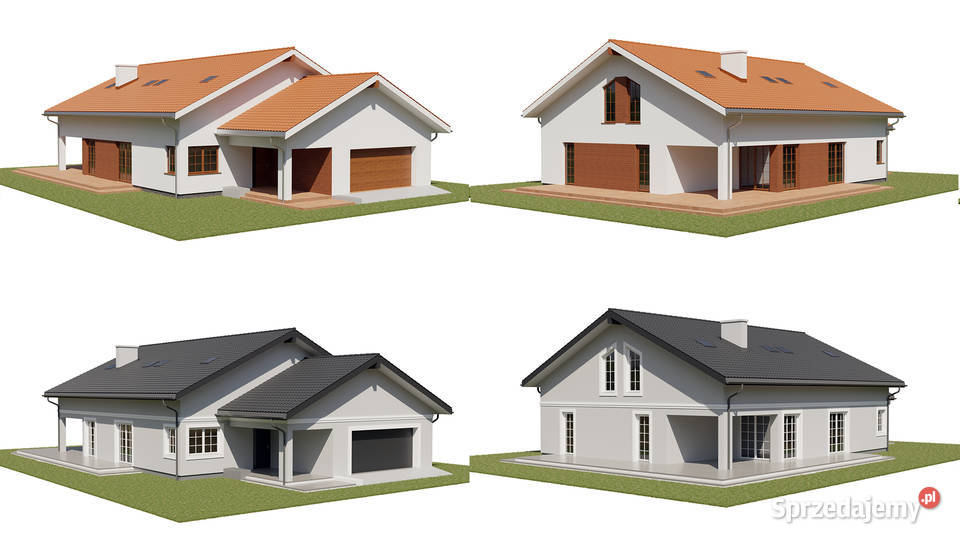 Projekt elewacji na modelu 3D wizualizacje Lublin