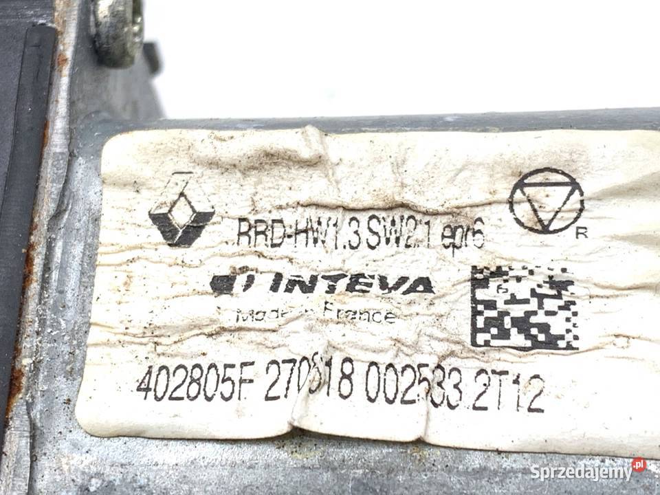 PODNOŚNIK SZYBY PRAWY TYŁ RENAULT GRAND SCENIC podkarpackie