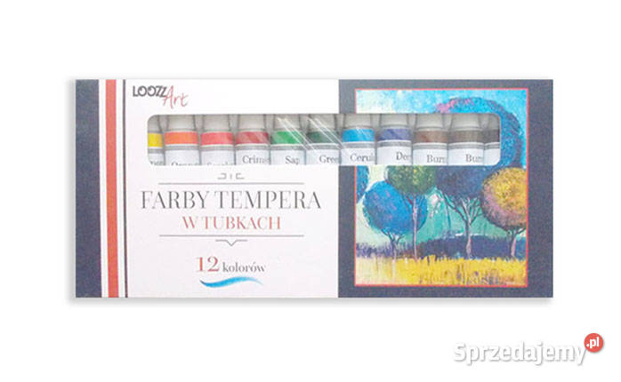 tempery farby komplet 12 sztuk tempery w tubkach Biuro Warszawa