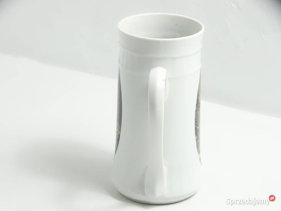 Kolekcjonerski kufel porcelanowy Motyw Myśliwski Szklanki i kufle Biłgoraj