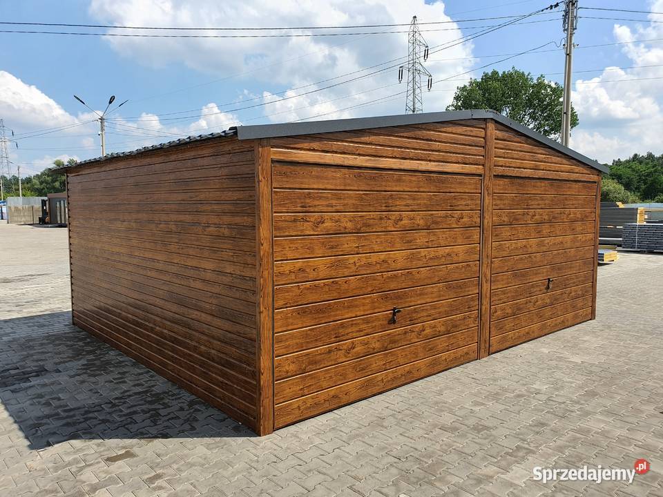 Garaż blaszany NA BUDOWĘ garaże MOCNE Szyki Bydgoszcz