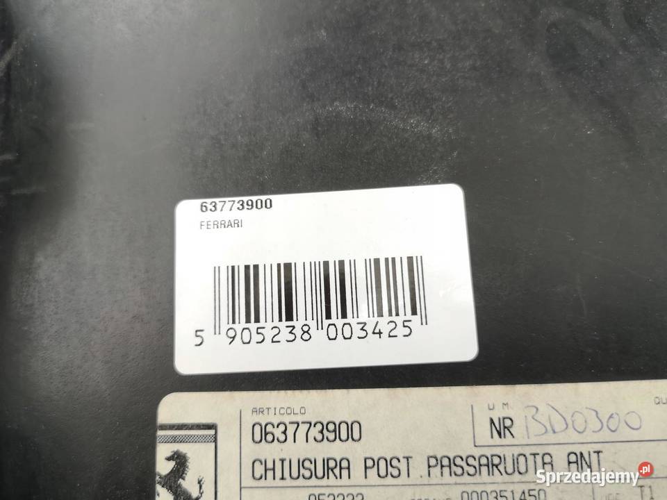 NADKOLE MAŁE LEWY TYŁ FERRARI 456 GT GTA osobowe