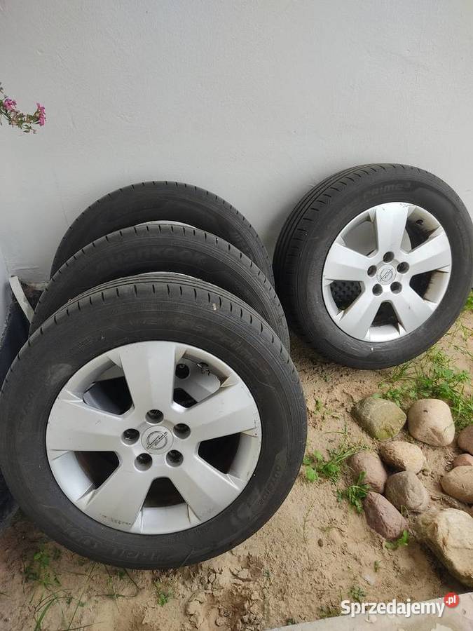 Felgi z oponami letnimi do opel Vectra Astra Samochodowe podlaskie Nowe Krzewo