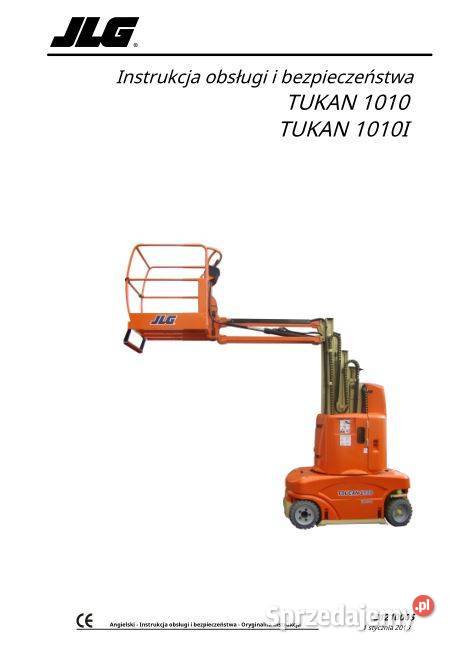 JLG Toucan 1010 1010L instrukcja obsługi Poradniki, albumy i reportaże Kielce