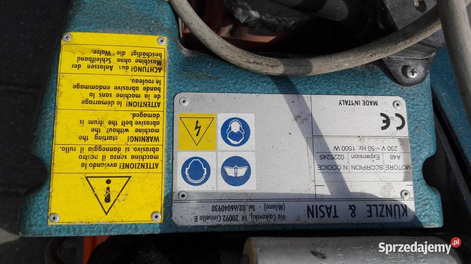 Cykliniarka Kunzle Tasin mazowieckie Odrzywół sprzedam