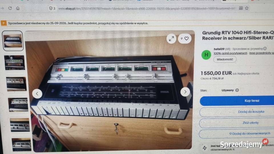Najdroższy odbiornik w historii Grundig RTV 1040 Warta