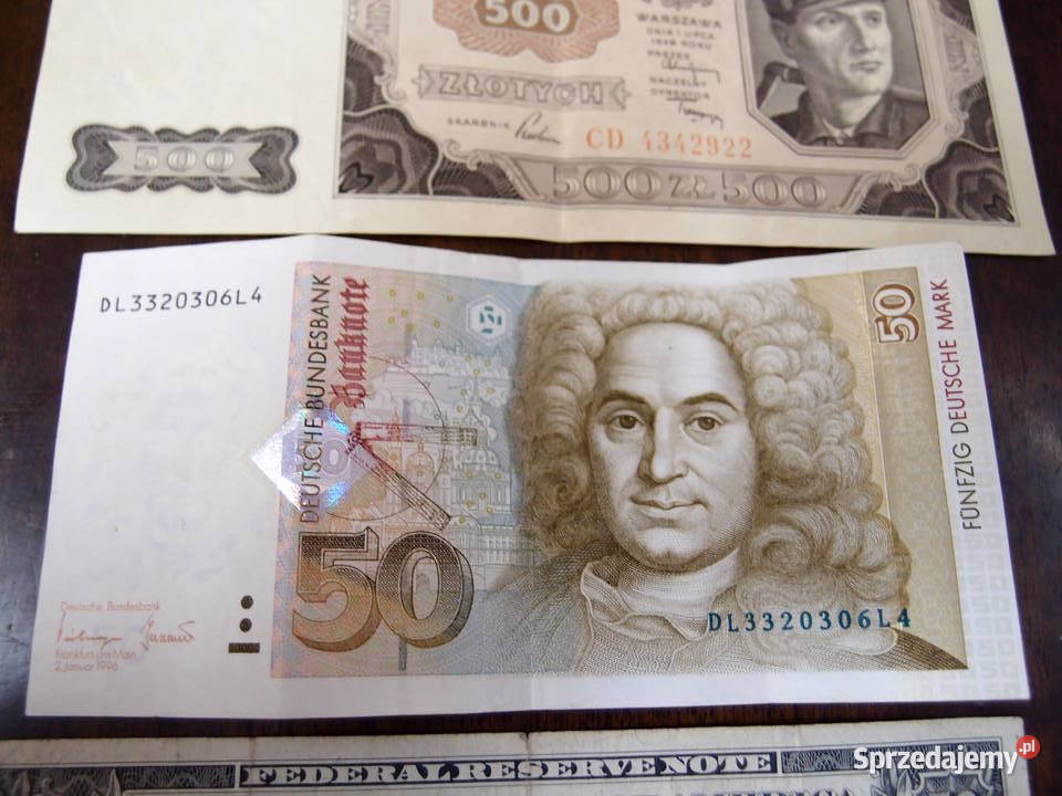 50 marek deutschland 1996 banknoty PRL i starsze Łódź sprzedam
