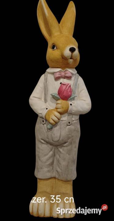 Zając duży figurka chłopiec dziewczynka Dębica