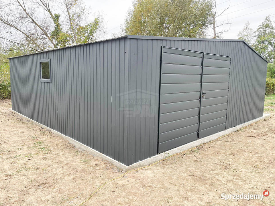 Garaż blaszany 7x75m wnęka 25m 2x brama Toruń