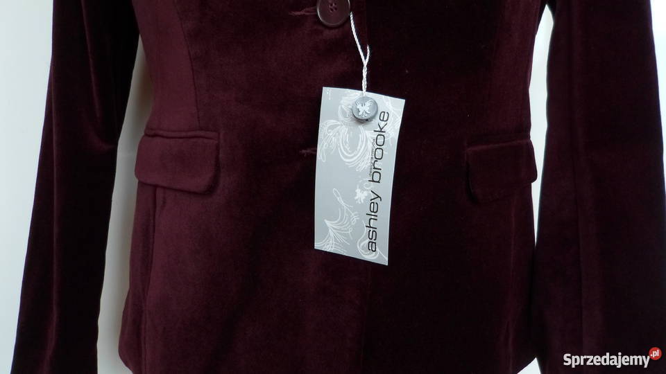 AKSAMITNY ŻAKIET ASHLEY BROOKE HEINE 42 XL Rozmiar 42(XL) Łomża sprzedam