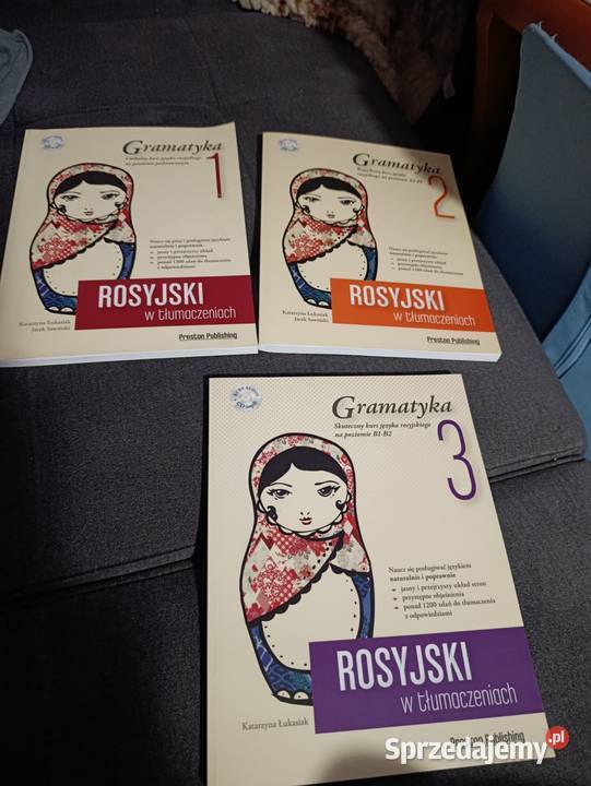 gramatyka rosyjski w tłumaczeniach 3 książki z Poznań