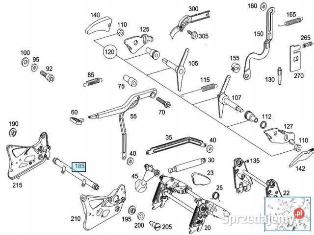 PROWADNICA FOTELA MERCEDES W639 ORGINAŁ zASO