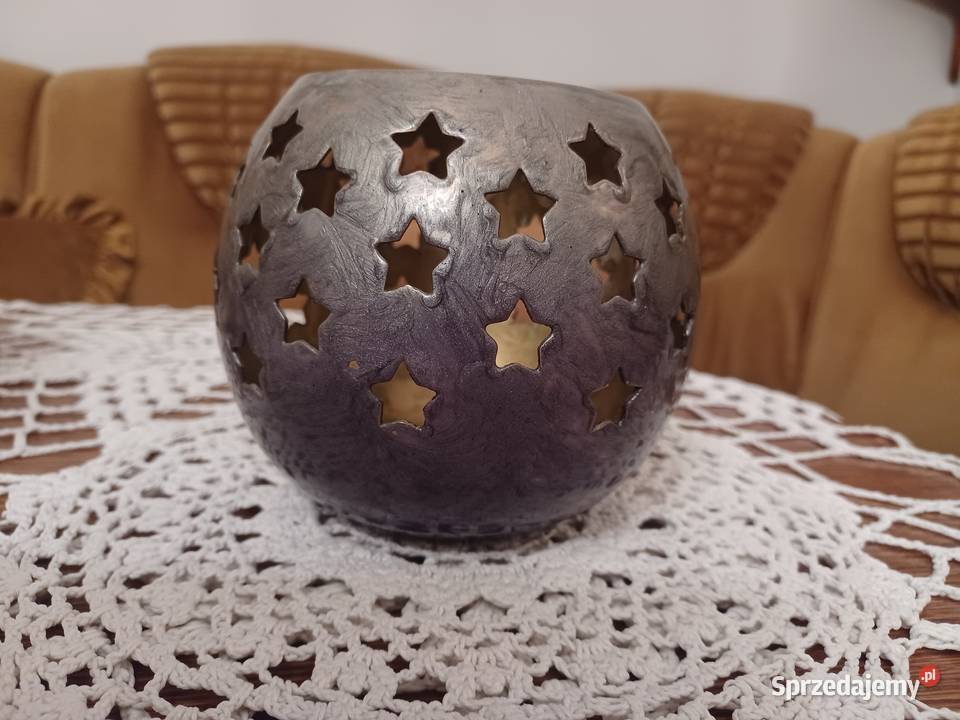 Lampion mosiężny w emalii Kolekcja Poznań sprzedam