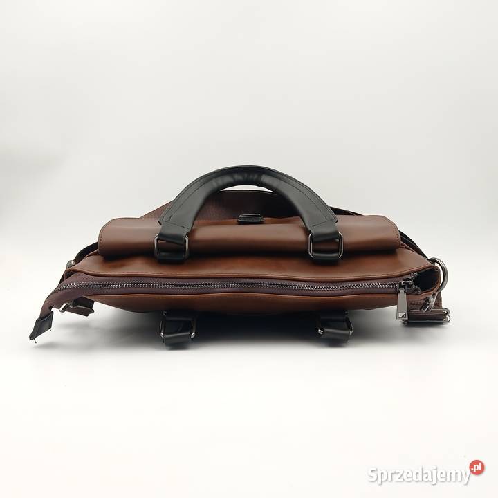 Teczka aktówka torba biznesowa skórzana na ramie Torby i torebki śląskie