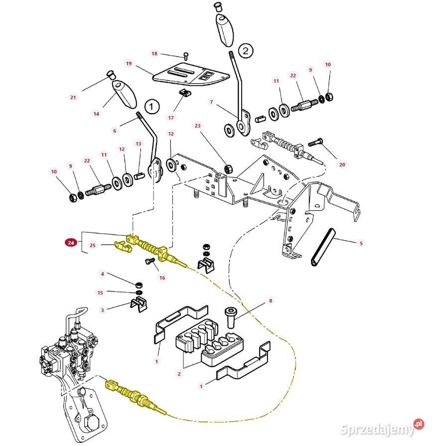 Linka sterowania hydrauliką Massey Ferguson podlaskie Białystok sprzedam