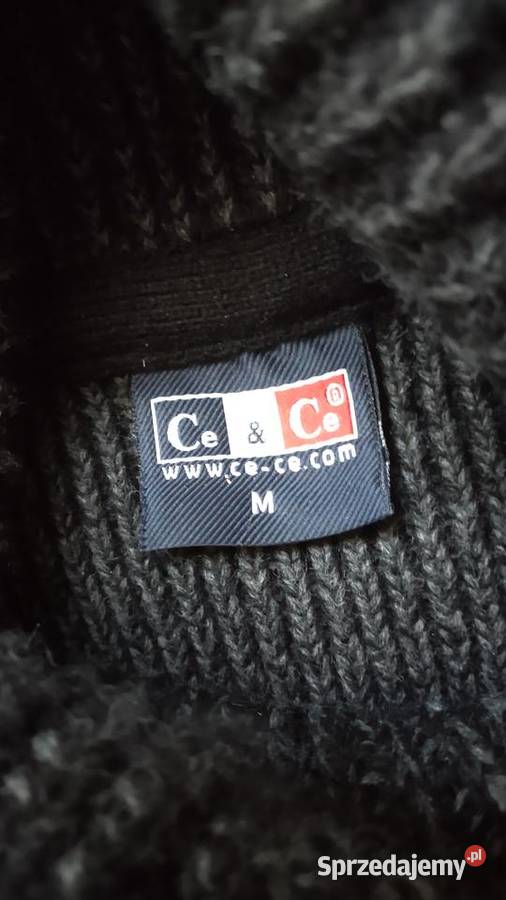 Sweter męski CeCe z wysokim golfem kolor czarny Olkusz sprzedam