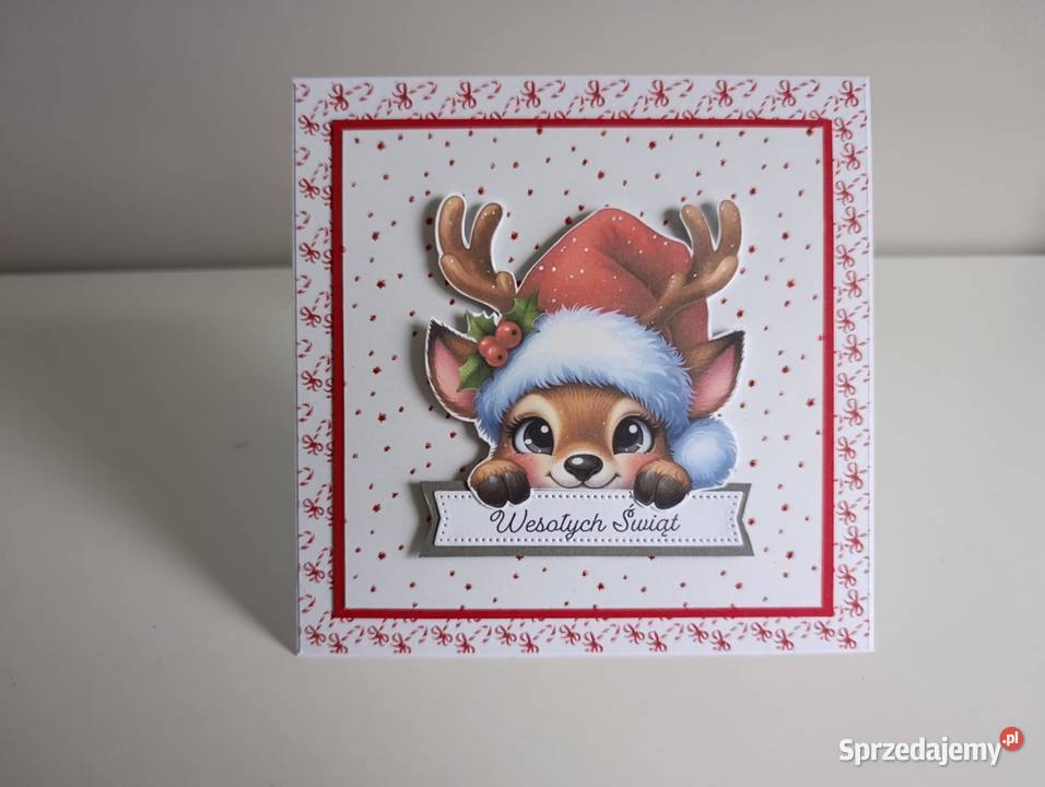 Kartka Świąteczna Boże narodzenie ręcznie Łódź