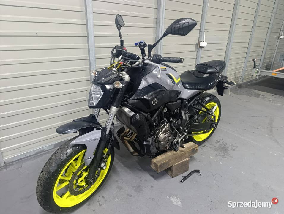 Yamaha MT07 FLUO 35kW A2 8 transport RATY Grójec