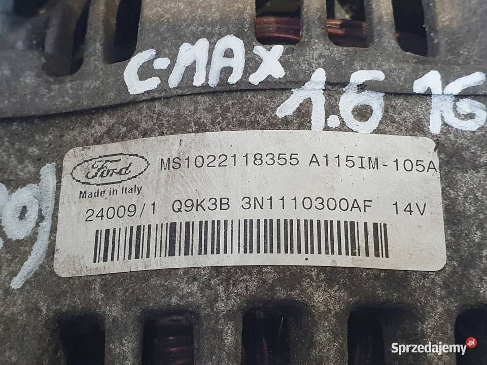 ALTERNATOR Ford C 16 16V MS1022118355 Chełm