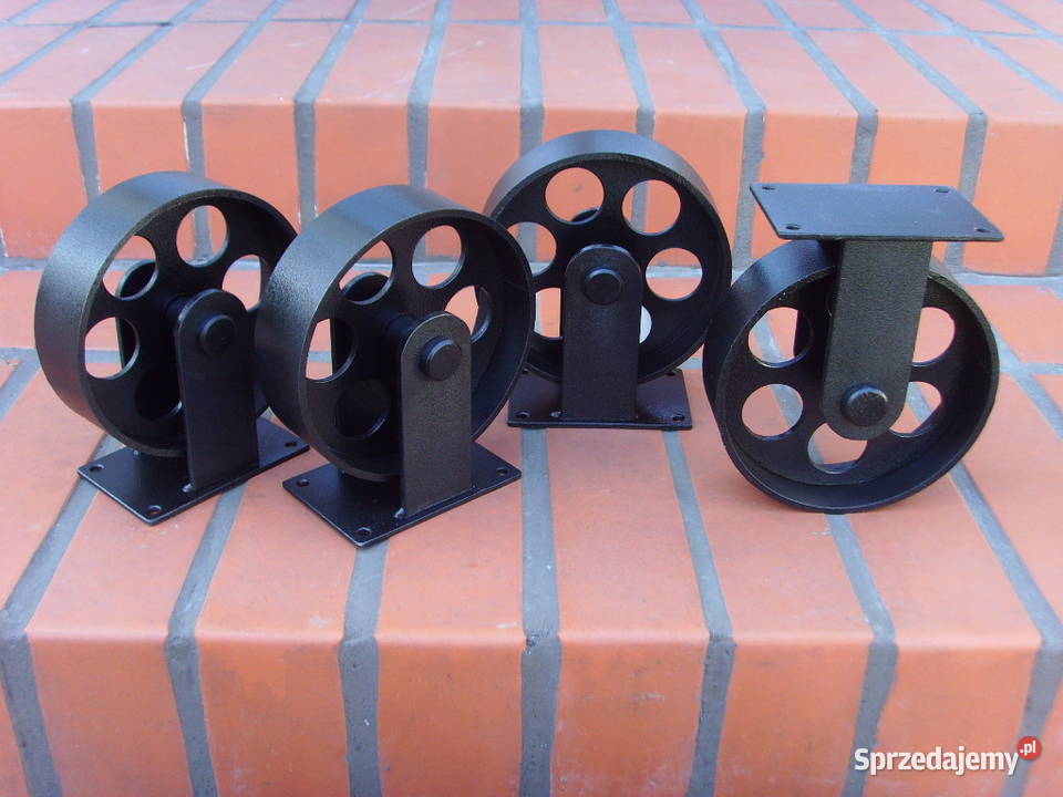 KÓŁKA KOŁA MEBLOWE METALOWE INDUSTRIALNE LOFT łódzkie Łódź