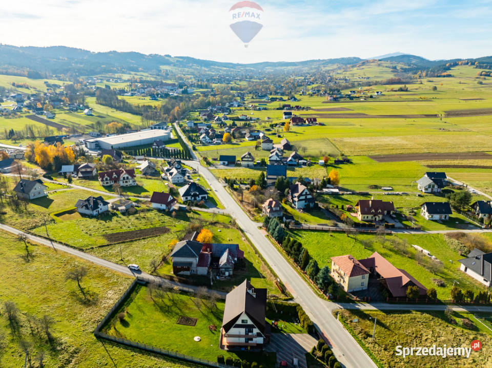 Działka budowlana z domem i budynkami Spytkowice sprzedam