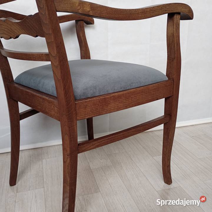 Niemiecki fotel dębowy w stylu secesyjnym sprzedam
