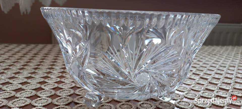 Owocarka kryształ P R L Antyki, Sztuka, Kolekcje Pruszcz Gdański