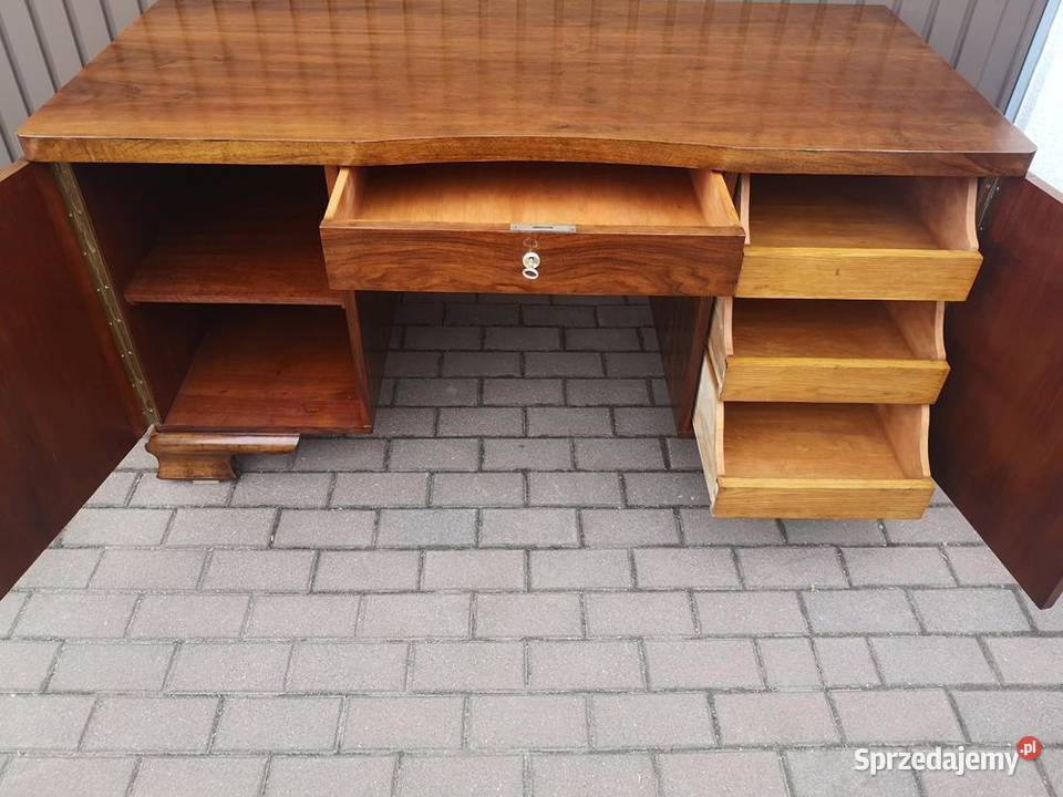 Biurko ARTDECO Orzech Zgrabne Stare Antyk wielkopolskie Swarzędz